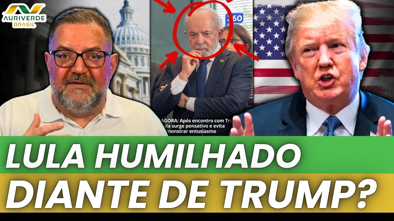 Lula deixa encontro com Trump em silêncio e cabisbaixo
