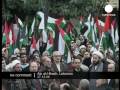 Dozens of Palestinians protest against Gaza attacks