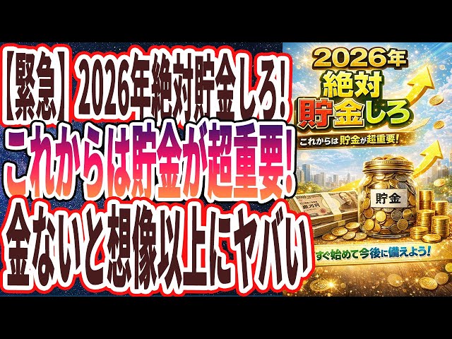 2026年、貯金困難時代到来