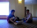 Rehearsal of demo \"SekaiCamera in the TechCrunch 50\"