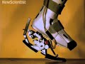 Read more: www.newscientist.com A new prosthetic harnesses energy as it hits the ground.