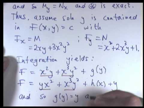 Exakte Differentialgleichungen
