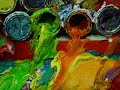 animated sequence of images of oil painting by jochen schambeck including photos taken in his studio and music composed by claus boesser-ferrari for the co-production of the two artists ?oil on troubled waters