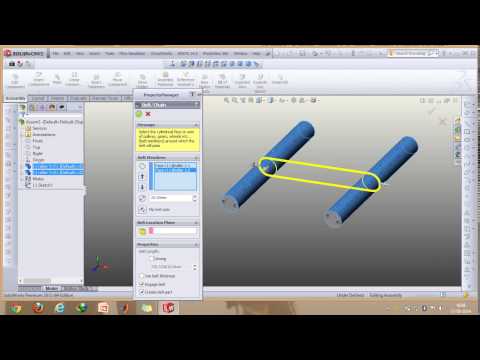 how to make a v belt in solidworks