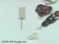 How to use fine silver wire with pre-drilled freshwater pear