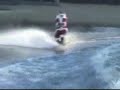 Santa Wakeboarding on Christmas Eve in New Hampshire
