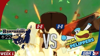 HAMMER TIME! St. Louis Rampardos VS New Orleans Pelippers Week 1 GBA S7 | Pokemon Sun Moon WiFi by aDrive
