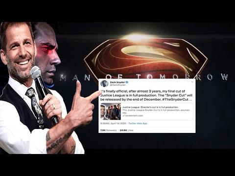 JUSTICE LEAGUE SNYDER CUT FINALLY CONFIRMED & MAN OF STEEL 2 WITH HENRY CAVILL SUPERMAN CONFIRMED!