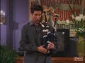 Ross playing the bagpipes