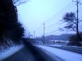 Driving to Kuroiso in snow