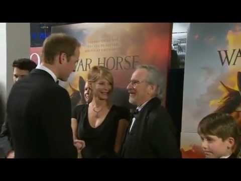 Prince William and Kate meet Steven Spielberg - War Horse London Premiere