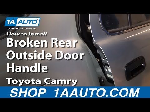 How to Install Replace Broken Rear Outside Door Handle Toyota Camry 92-96 1AAuto.com