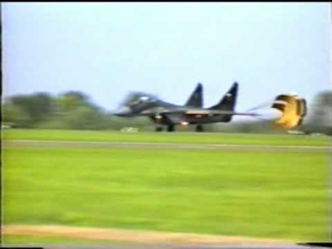 Mig 29 display at Upper Heyford 92