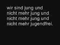 Tokio hotel - Jung und nicht mehr jugendfrei lyrics
