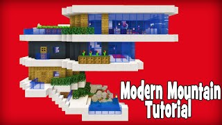 Minecraft Tutorial: How To Make A Modern Mountain Base 
