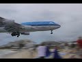 747 Landing Sunset Maho Beach St Maarten