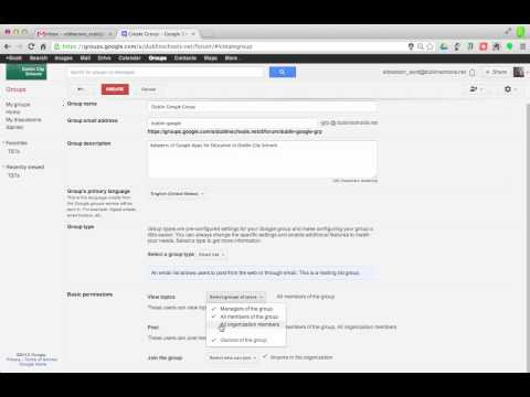 how to create google group