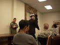 Chuck reciting The Watch at a Navy retirement ceremony