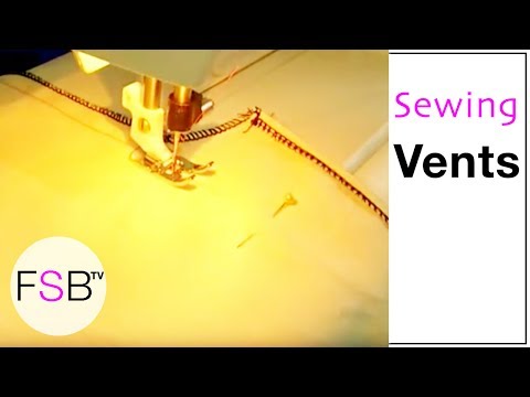 how to sew jacket vent