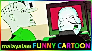 Malayalam Funny Cartoon - Comic Moments of a Computer operator