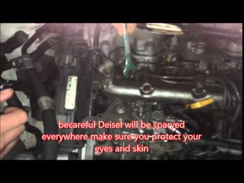 how to bleed a diesel engine fuel system