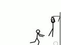 Pivots playing basketball