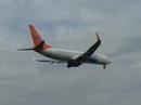 Sunwing 738 landing on runway 24R at YUL