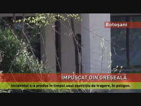 Jandarm împușcat din greșeală, în poligonul din Botoșani