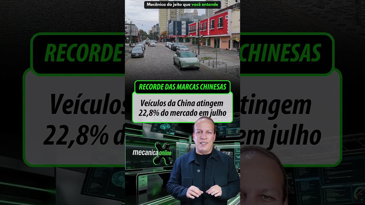 Mercado automotivo: Vendas crescem em julho e marcas chinesas batem recorde histórico
