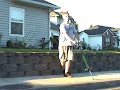 Kid slams a pogo stick into his face -Very Funny