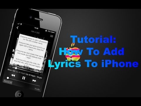 how to attach lyrics to iphone
