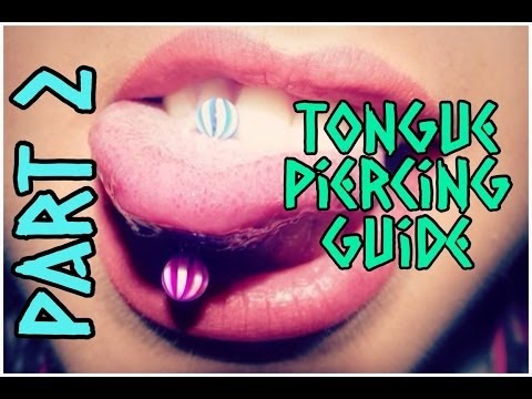 how to care tongue piercing