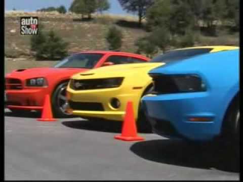 Youtube - Video: Ford Mustang Gt vs Chevrolet Camaro vs Dodge Charger