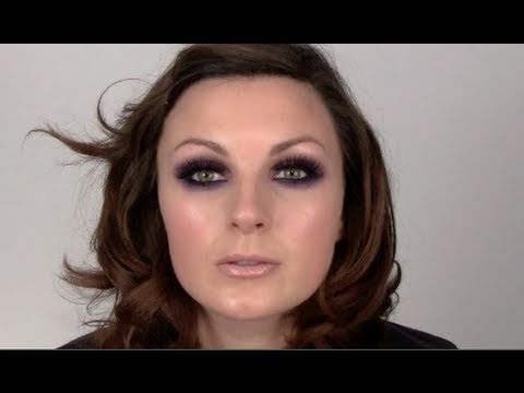 how to do purple eyeshadow for green eyes