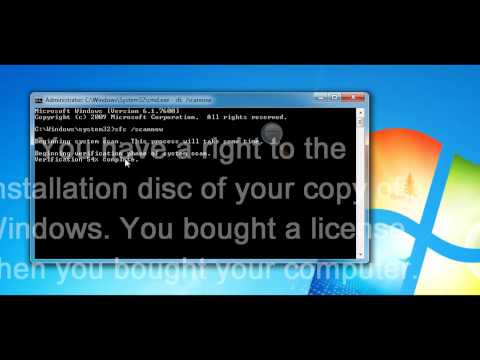 how to repair sfc scannow errors