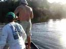 Rodrigo releasing an 18 pounder peacock bass