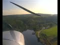 Landung mit CH 701 in Witten, Ruhrtal, neben Lohmann GmbH