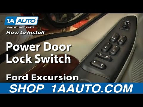 How To Install Replace Power Door Lock Switch Ford Excursion F250 F350