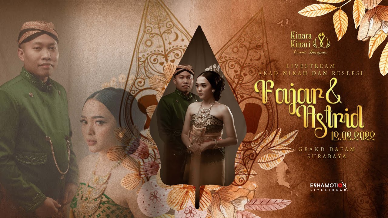 Live Streaming Pernikahan Fajar dan Astrid