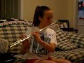 Meghan Frisby Playing \"Iron Man\" On Flute