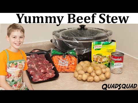 Beef Stew in the Slow Cooker Recipe - Kitchen Adventures with Ethan