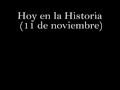 Hoy en la historia 11 de noviembre
