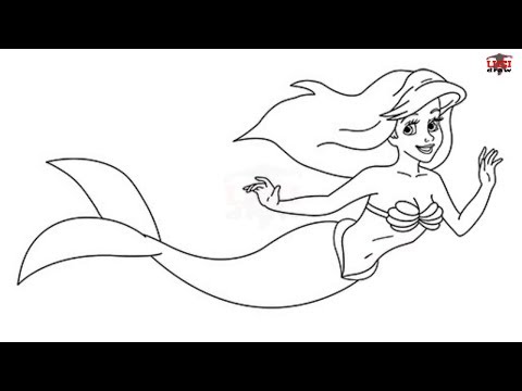 video-linktoworks-How to Draw The Little Mermaid Step by Step Easy for ...
