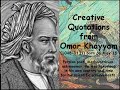 Creative Quotations from Omar Khayyam for May 18