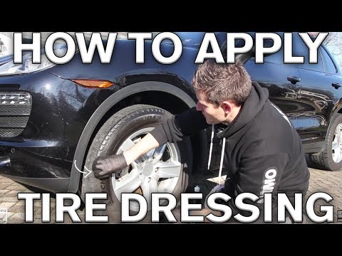 how to apply tyre shine
