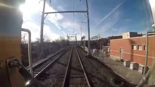 View form the front of an inbound Silverliner V equipped