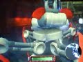 Jinx has captured a Blast-Bot and rigged it with explosives enough to blow up the last obstacle in their way to Freedom HQ.All Jak has to do is get the walking bomb close enough to the wall.