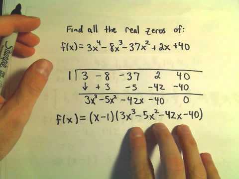how to locate zeros of a polynomial function