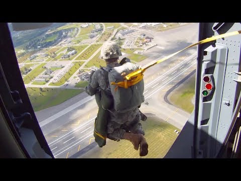 C-17 Globemaster III & Army Paratroopers - Simulated Assault on Air Field