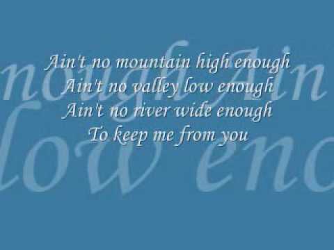 Tekst piosenki Play - Ain't No Mountain High Enough po polsku